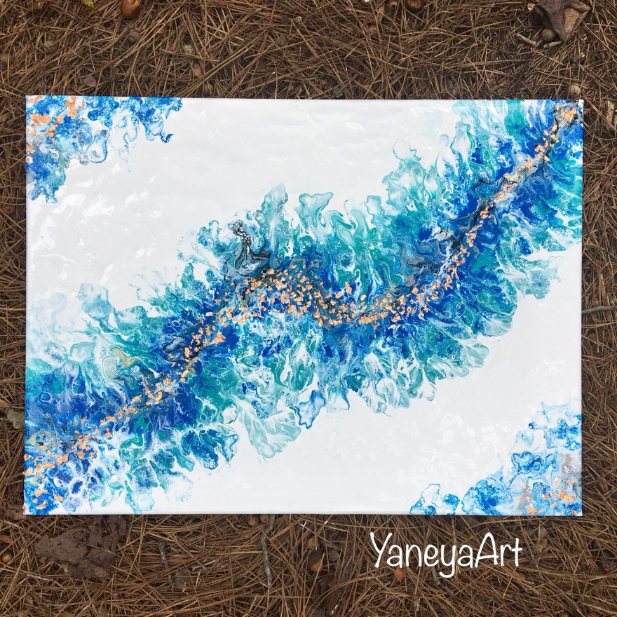 Blue and Gold Coral – $199